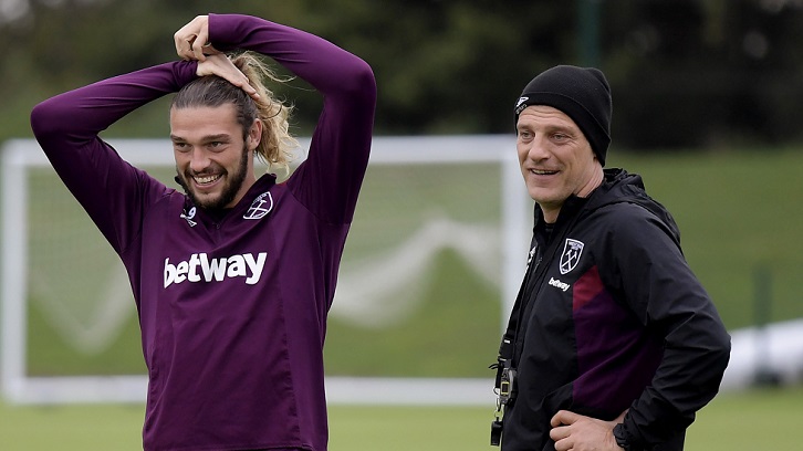 Andy Carroll is available for selection against Huddersfield Town