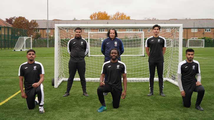 Rashid Abba with South Asian coaches