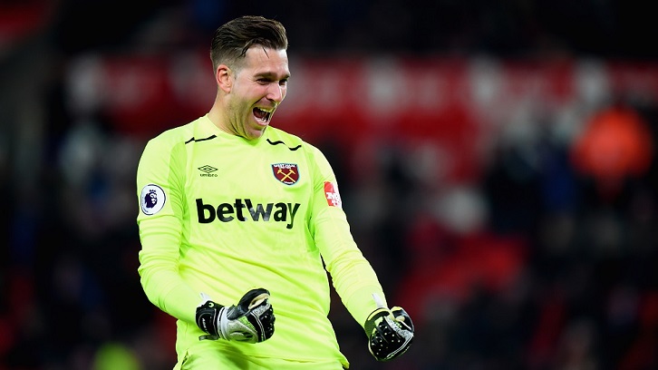 Adrian celebrates victory at Stoke City