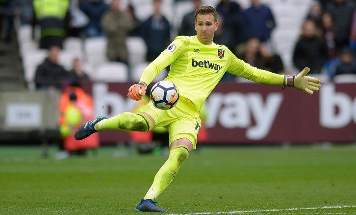 Adrian hopes to keep his place in goal at Leicester City on Saturday