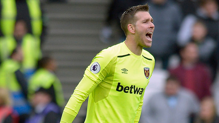 Adrian in action against Manchester City