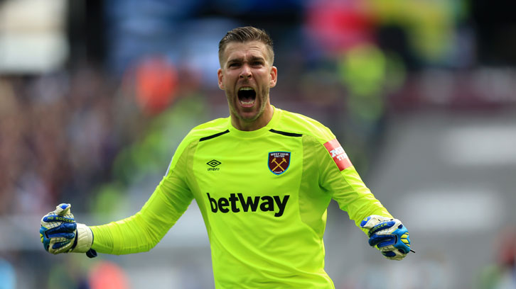 Adrian was in impressive form against Everton, making six important saves