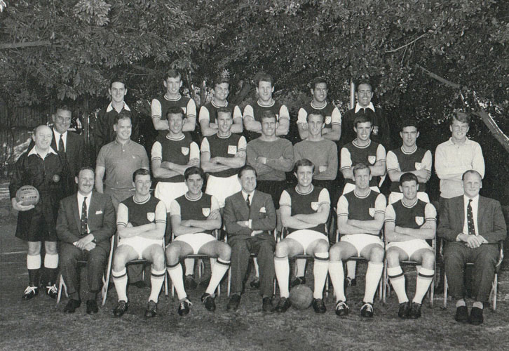 The West Ham United squad in Africa in June 1962