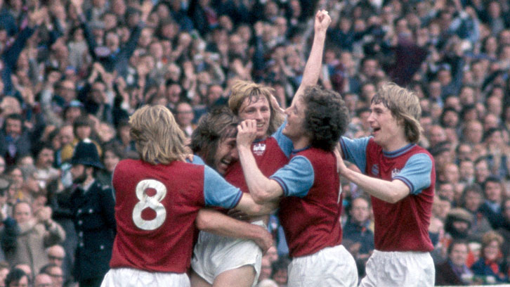 Alan Taylor scored two goals in West Ham United's 1975 FA Cup final win over Fulham