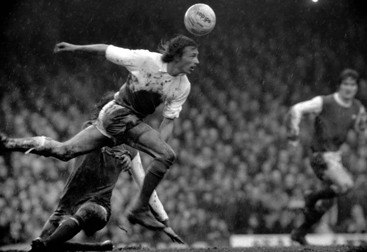 Alan Taylor in action at Arsenal in March 1975