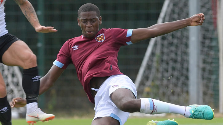 Ajibola Alese in action against Fulham U18s