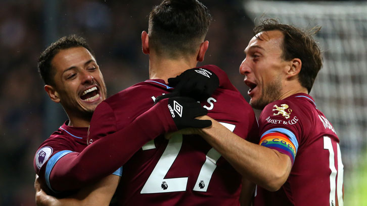 Lucas Perez celebrates scoring against Cardiff