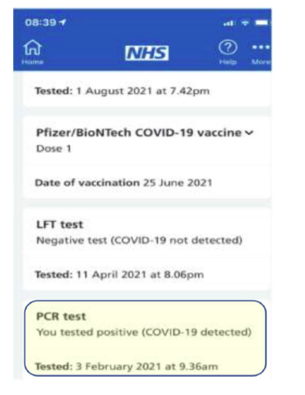 Antibody Test result