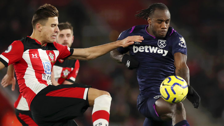 Michail Antonio in action at Southampton