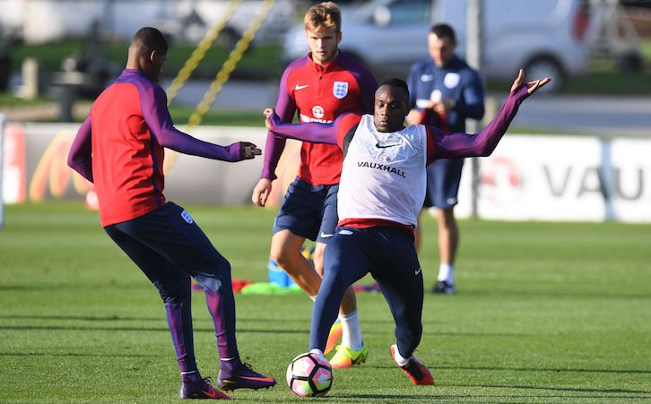Antonio training with the England squad October 2016