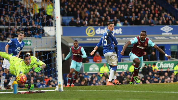 Michail Antonio scored in West Ham United's dramatic victory at Everton in March 2016