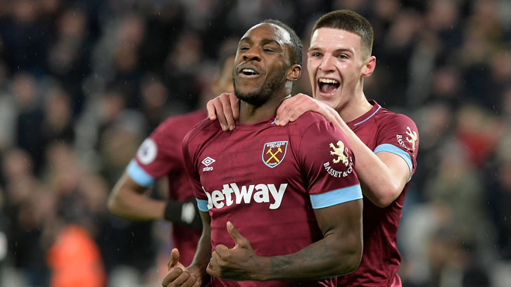 Michail Antonio and Declan Rice