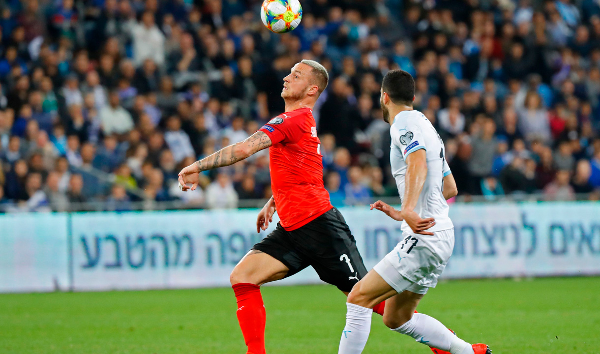 Marko Arnautovic in action against Israel
