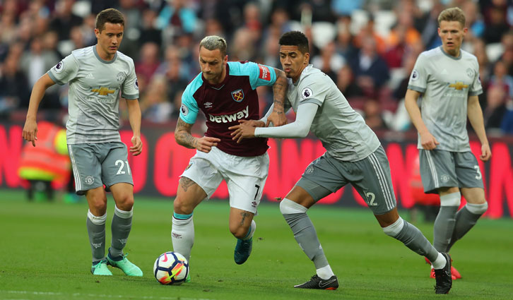 Marko Arnautovic caused Chris Smalling problems all evening