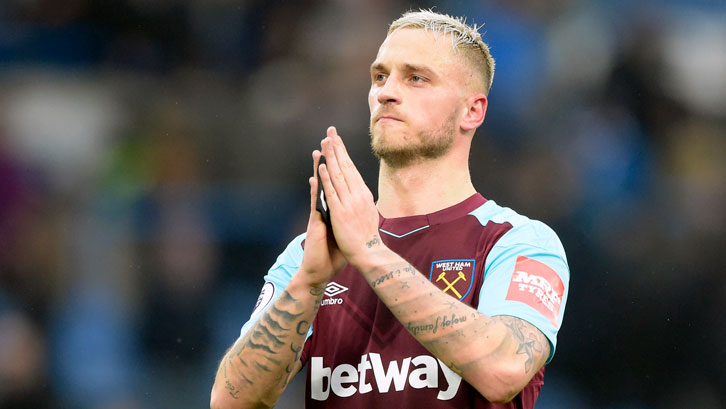 Marko Arnautovic in action against Chelsea at Stamford Bridge