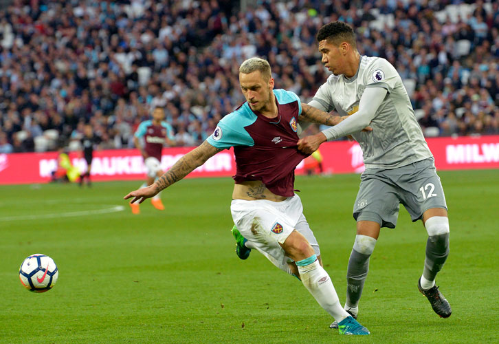 Marko Arnautovic gave Chris Smalling the runaround at London Stadium