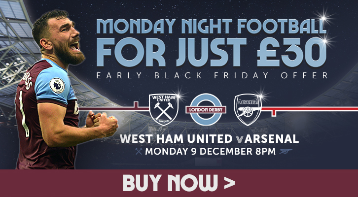 Black Friday Arsenal tickets offer