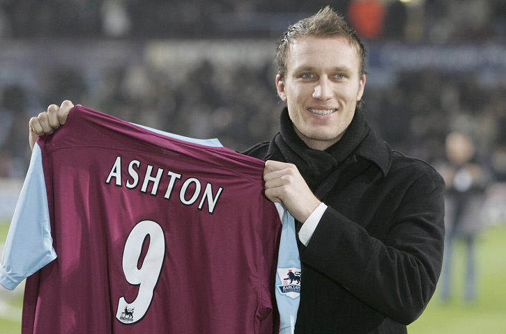 Dean Ashton was unveiled as a West Ham United player in January 2006
