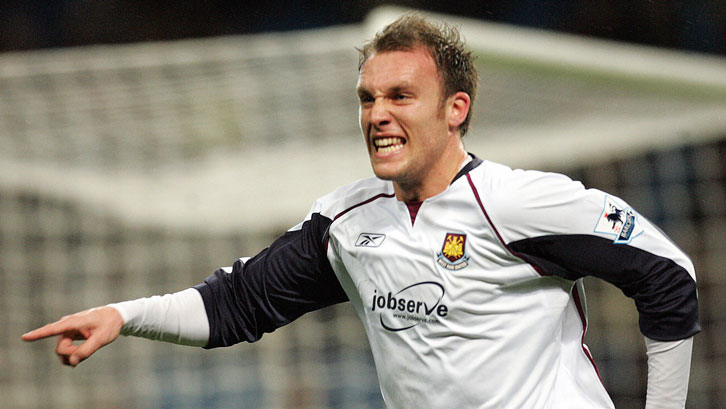 Dean Ashton celebrates scoring against Manchester City in the 2006 FA Cup quarter-finals