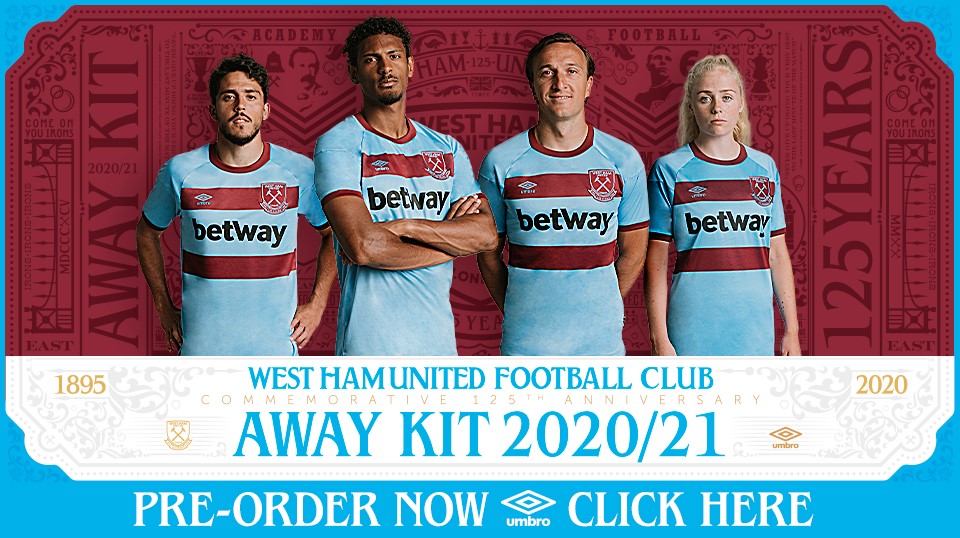 West Ham United reveal Commemorative 125th Anniversary Umbro Away kit