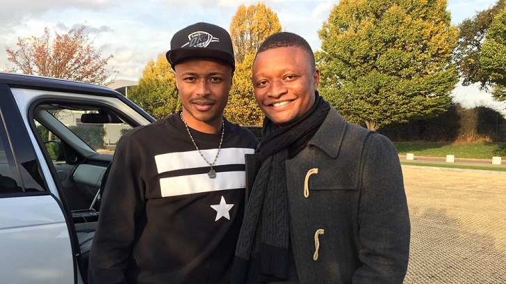 Andre Ayew with Rahman Osman