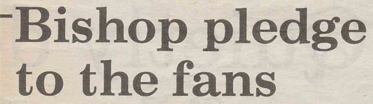 Ian Bishop 1991 FA Cup semi-final press cutting