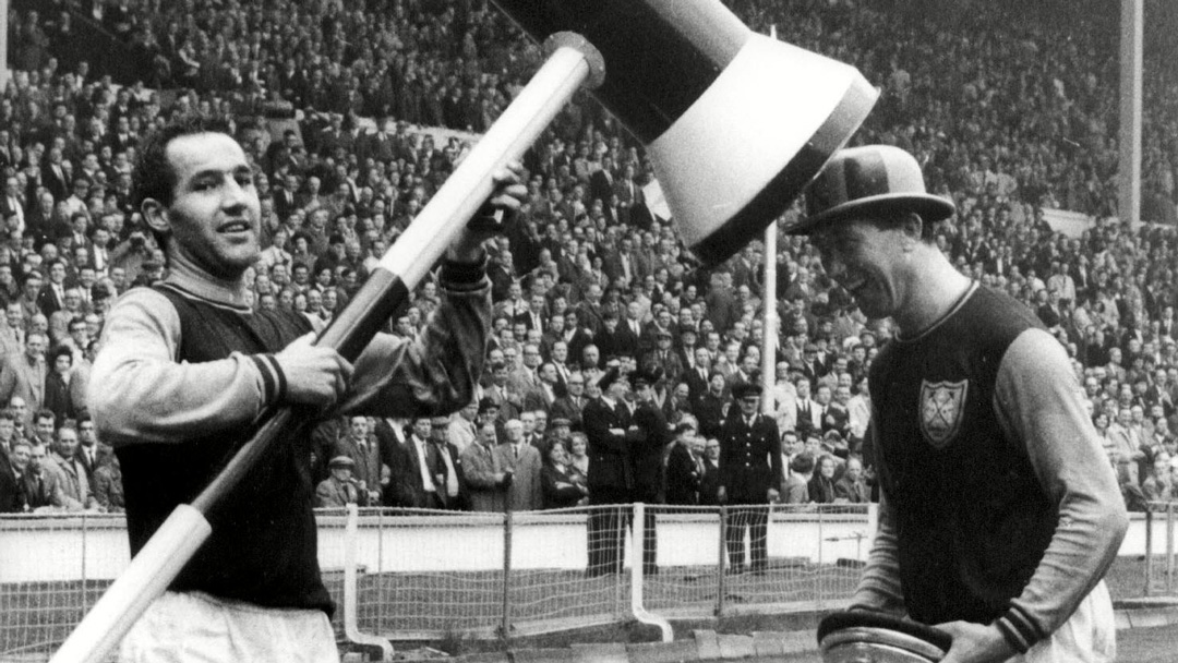 Eddie Bovington and Ken Brown celebrate