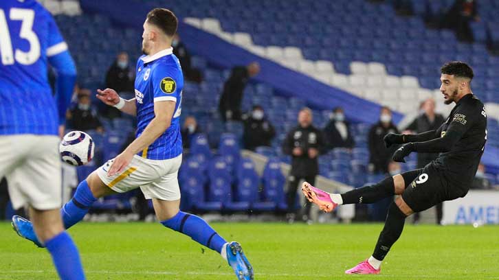 Saïd Benrahma scores at Brighton