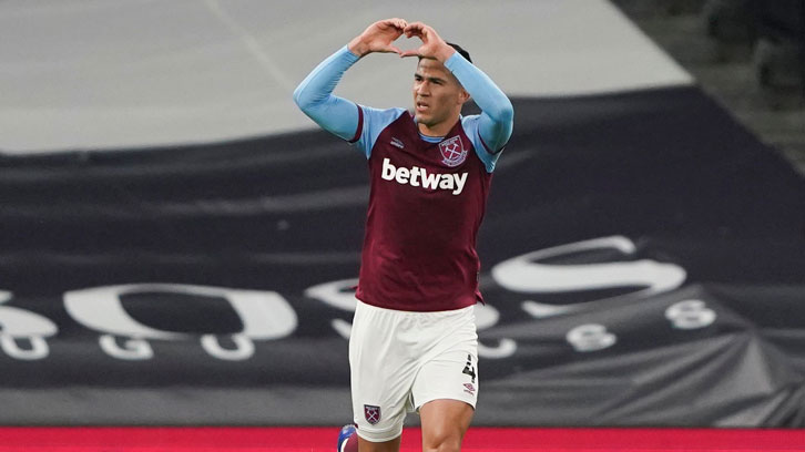 Fabian Balbuena celebrates