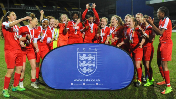 Barking Abbey School Academy retained the ESFA Schools’ Cup at Notts County’s Meadow Lane in March