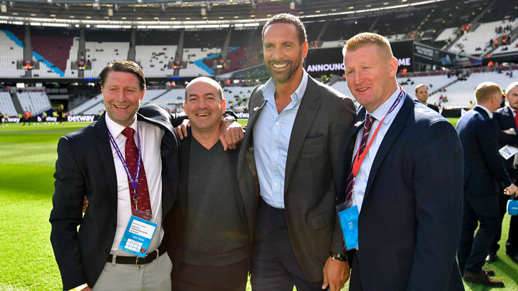 Eyal Berkovic reunited with John Moncur, Rio Ferdinand and Steve Lomas at London Stadium