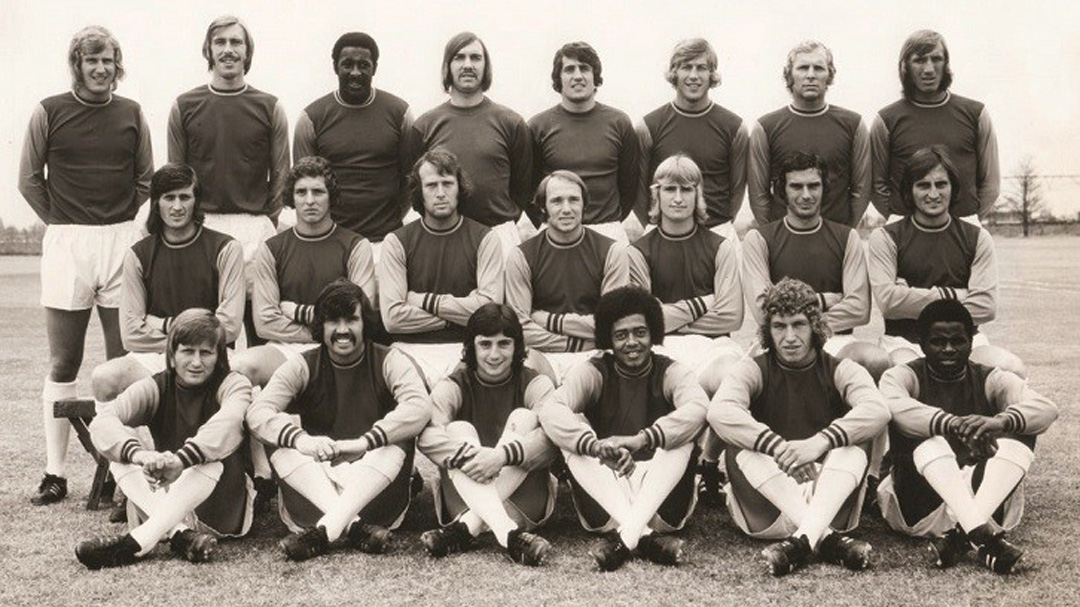 Best, Charles and Coker line up with their Hammers squad-mates