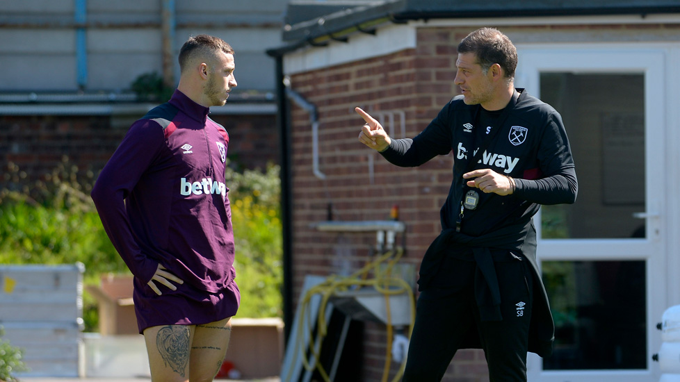 Marko Arnautovic and Slaven Bilic