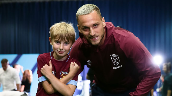 Billy O'Daly enjoyed meeting Hammer of the Year Marko Arnautovic