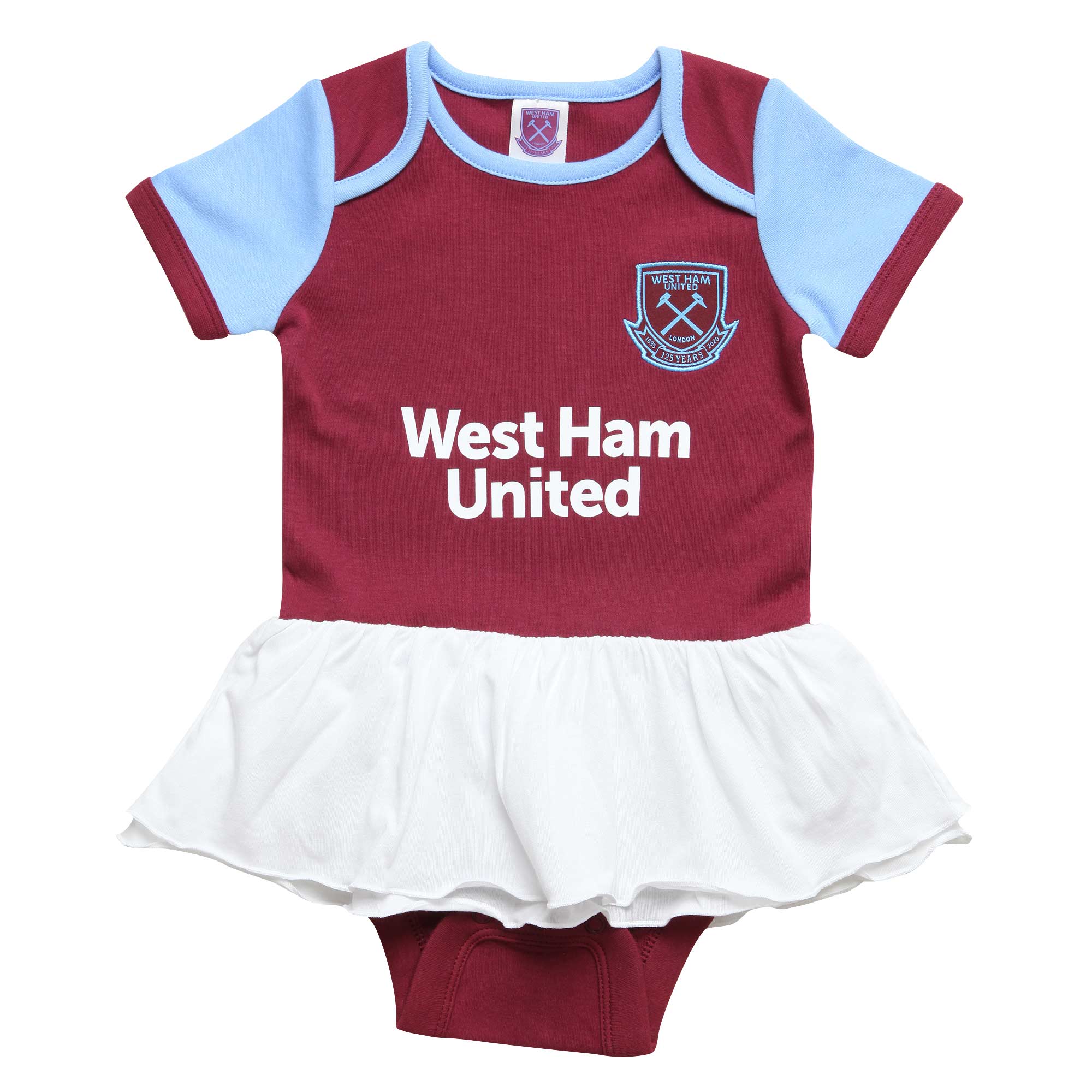 Hammers Not only am I perfect Baby Grow Bodysuit Pullover Bib Football West Ham 