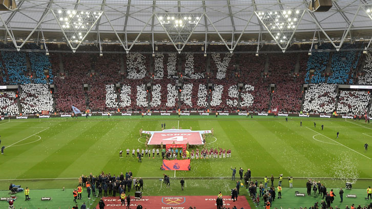 The Billy Bonds Stand was unveiled ahead of the home win over Newcastle in March
