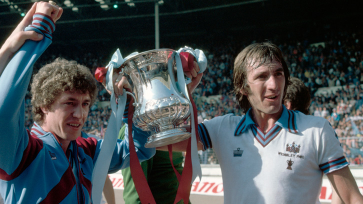 Billy Bonds with the FA Cup in 1980
