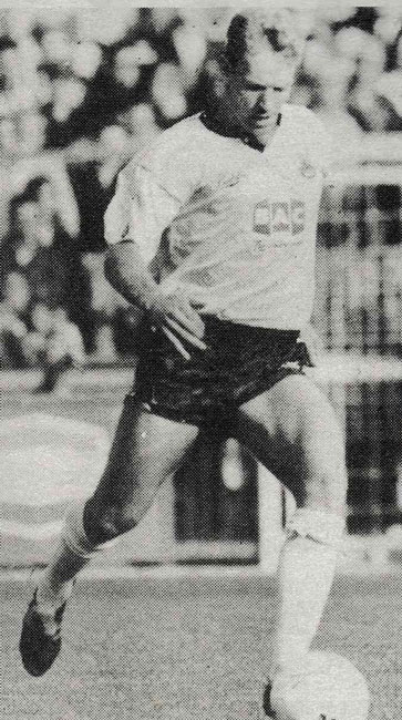 Tim Breacker in action on his debut at Swindon Town