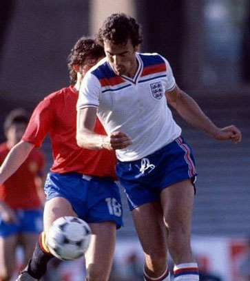 Trevor Brooking in action against Spain