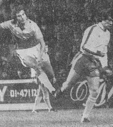 Trevor Brooking scores during his Testimonial