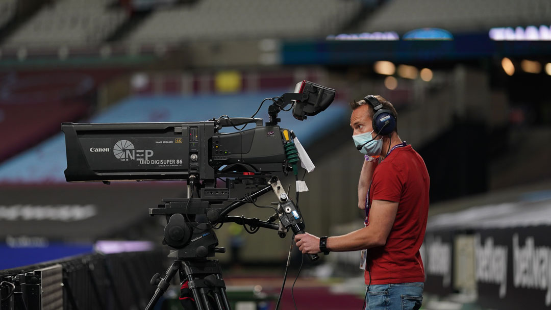 TV camera at London Stadium