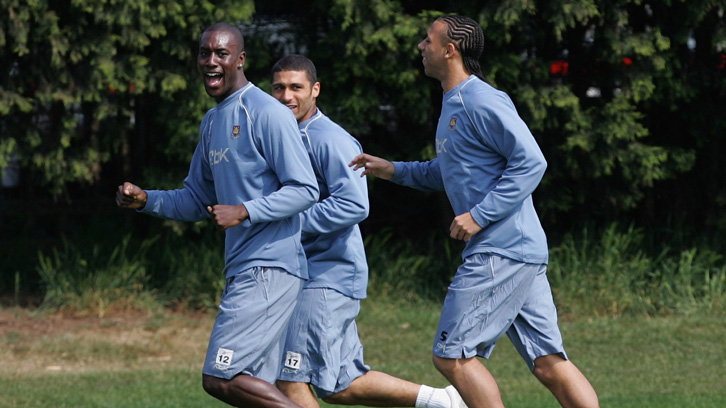 Carlton Cole in training at Chadwell Heath in May 2007