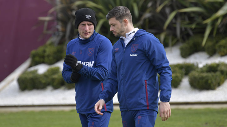 Aaron Cresswell with Vladimir Coufal