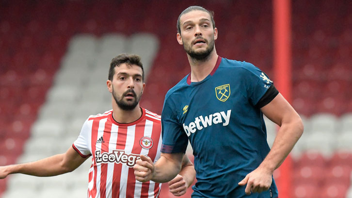 Andy Carroll made his comeback at Brentford on Thursday afternoon