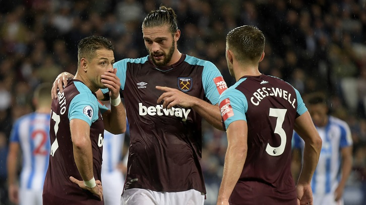 Chicharito and Andy Carroll