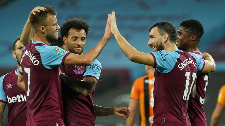 West Ham celebrate against Hull