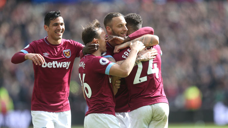 Marko Arnautovic and Ryan Fredericks shared the goals in Saturday's victory