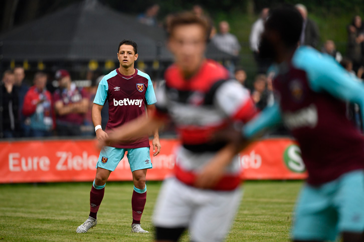 Chicharito in action against Altona 93