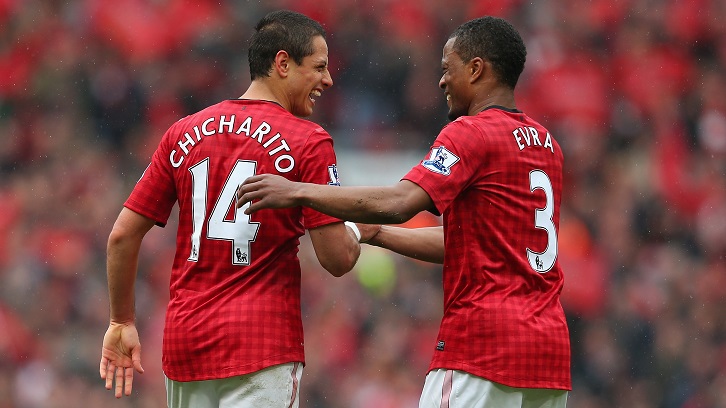 Chicharito and Patrice Evra became close during their time together at Manchester United