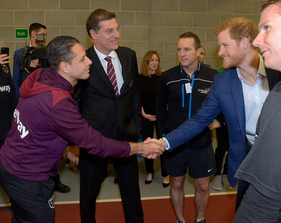 Chicharito meets Prince Harry